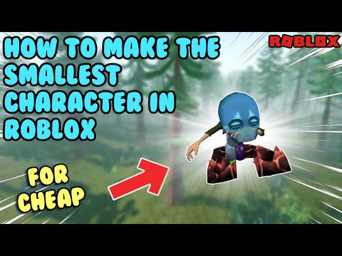How to make the smallest Roblox character! (Roblox - Tutorial