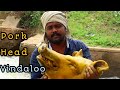 Pork Head Vindaloo Recipe Prepared by Palanichamy | PORK GRAVY | Village Star Cooking