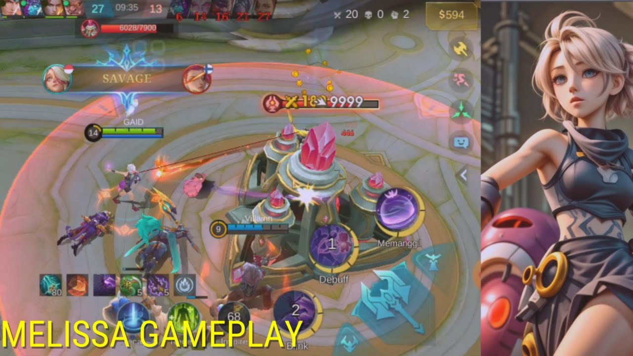 MELISSA GAMEPLAY | SOLO RUN RANKED #3 - YouTube