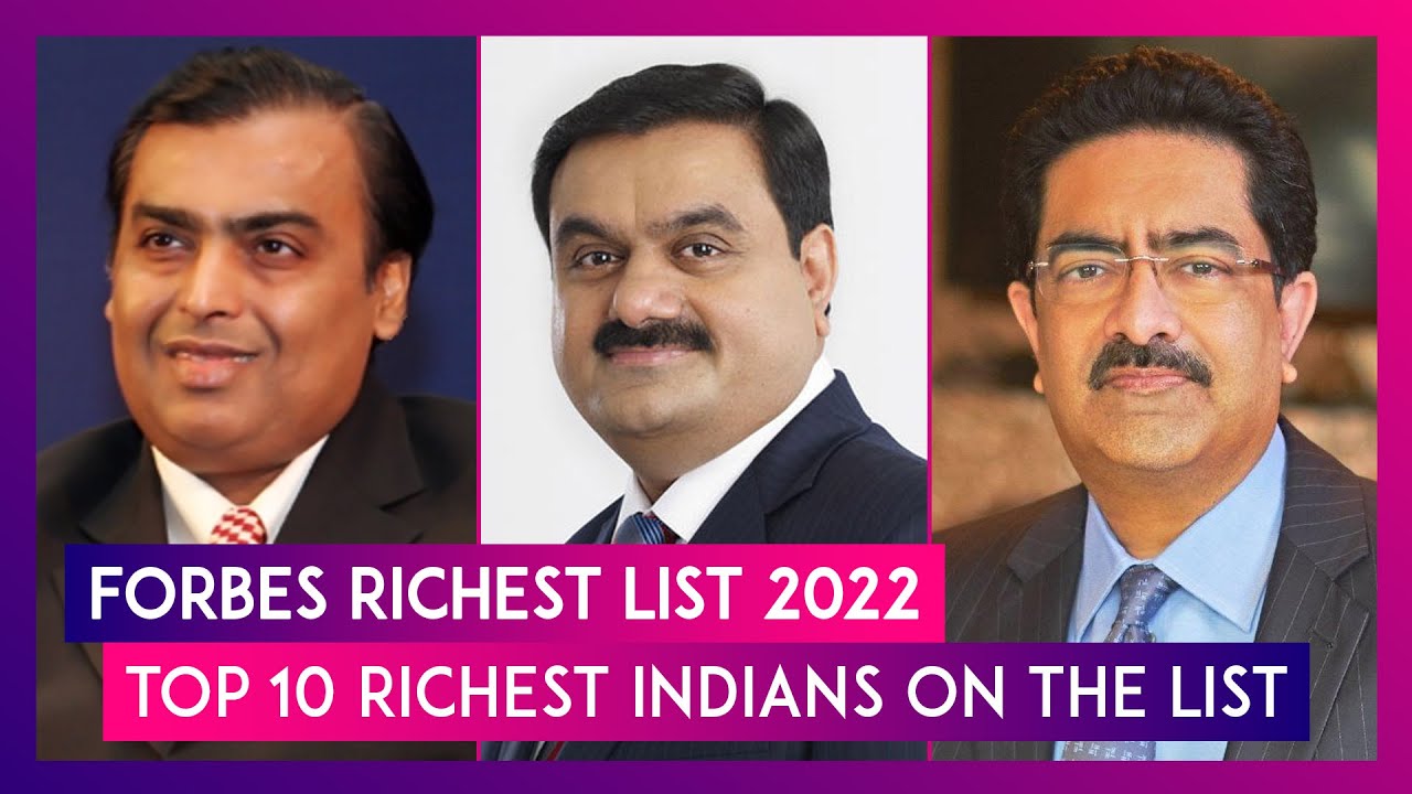 Forbes' India billionaires 2022: Mukesh Ambani tops list, Gautam Adani  second