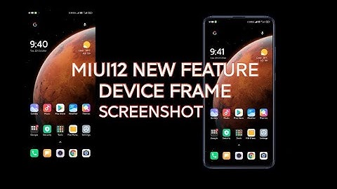How to add device/mobile frame in screenshot inXiaomi Redmi phone | MIUI12feature|RedmiK20/Pro/MI9T