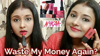 Nykaa Ultra Matte Lipsticks Review *New*|Worth Buying Or Not?(Honest Review in Hindi)