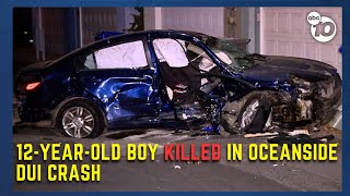 12-year-old boy killed, driver arrested in Oceanside collision