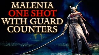 𝐄𝐋𝐃𝐄𝐍 𝐑𝐈𝐍𝐆 - Malenia Defeated in 8 Seconds using Guard Counters | One Shot
