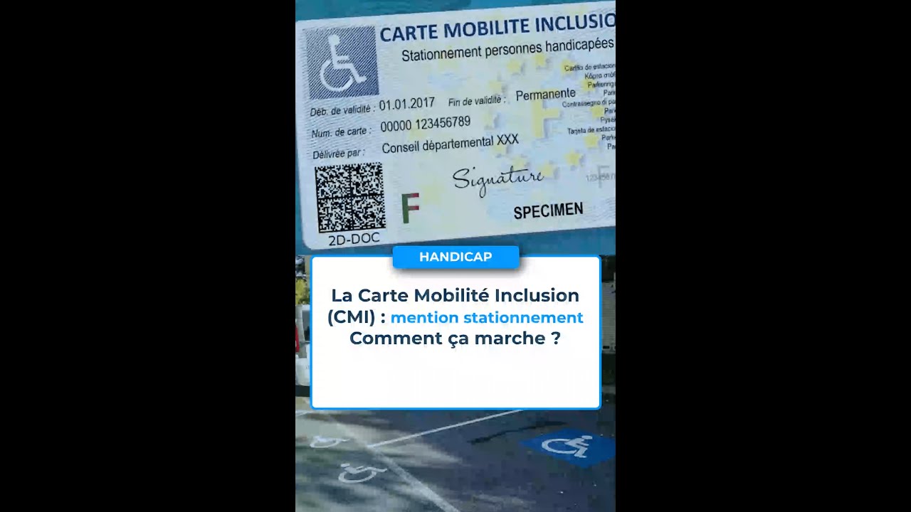 La carte mobilité inclusion mention "stationnement" comment ça marche