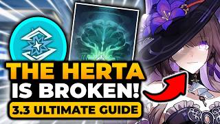 The Herta Build (3.3 ULTIMATE GUIDE) | BEST F2P Build, Team, Lightcone &amp; MORE - HSR The Herta Build