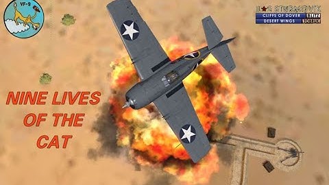 Nine Lives of the Cat VF9 USN IL-2 Cliffs of Dover Desert Wings 4K UHD