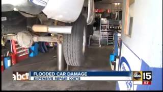 Flood damage to car can mean costly repairs