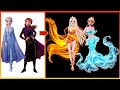 Frozen Elsa Anna Glow Up Into Elemental Ember Lumen, Brook Ripple - Disney Princesses Transformation