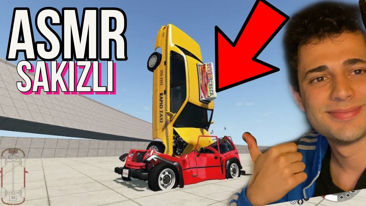 EN RAHATLATICI ANLAR SAKIZLI BEAMNG | ASMR türkçe | Türkçe ASMR | Sakız ASMR | Oyun ASMR