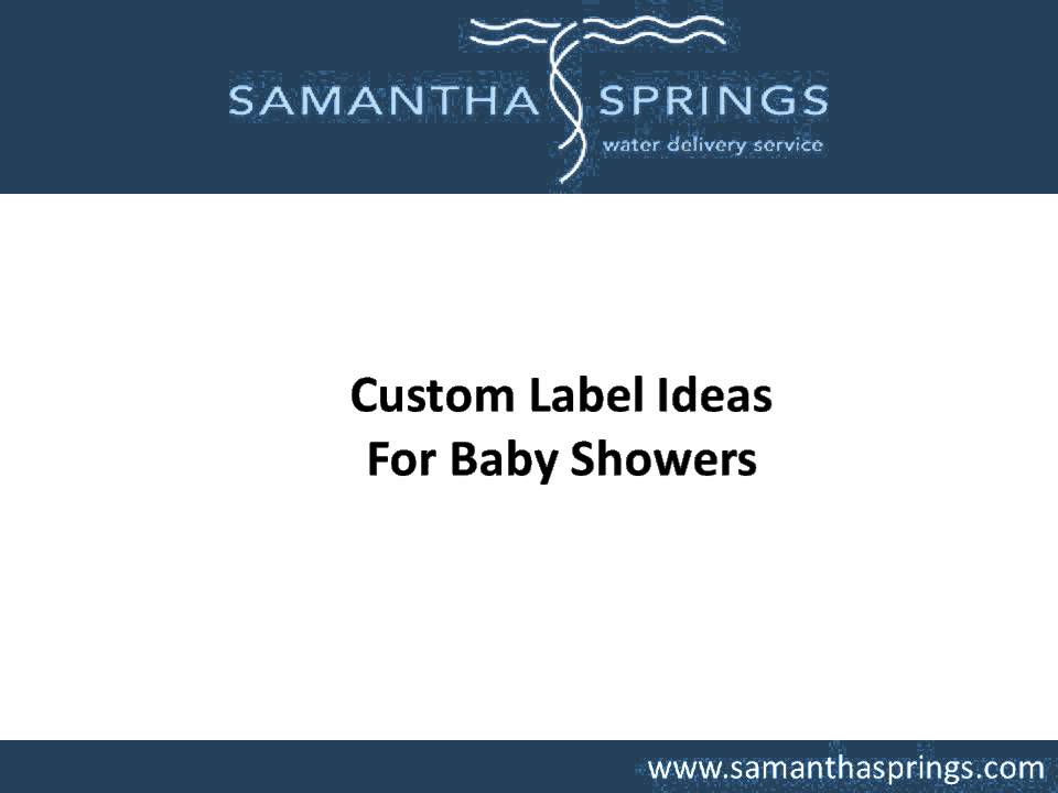 Custom Bottle Water Labels For Baby Showers - YouTube