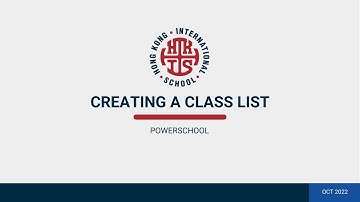 Creating and Class List   Roster List with Photos   PowerSchool
