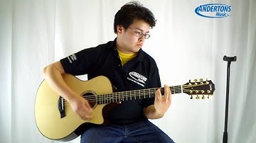 Taylor 8 String Baritone Acoustic Guitar (GT8) Demo