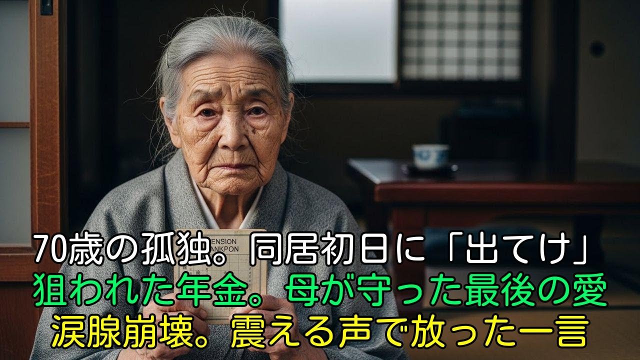【涙腺崩壊】70代の私が、年金通帳を狙う嫁に放った「予想外の一言」…同居初日に「出てけ」と罵られた母が、最後に守りたかったもの。