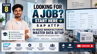 S A P A T T P Session 8: In-House Manufacturing Master Data Setup | Complete Serialization Flow