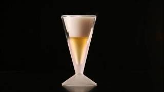 ビール泡立つ加工　RayES ／レイエス　ダブルウォールグラス