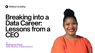 Breaking into a Data Career: Lessons from a CEO