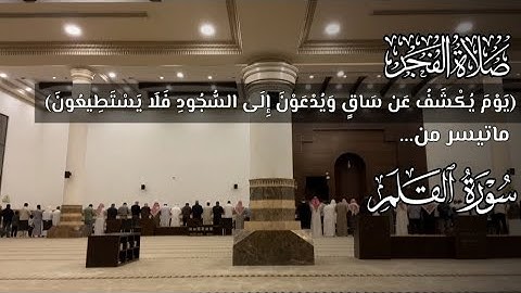 ﴿يَوْمَ يُكْشَفُ عَن سَاقٍ...﴾ فجرية بترتيل هادئ سورة القلم | بتسجيل مميز | للشيخ محمد اللحيدان ١٤٤٧