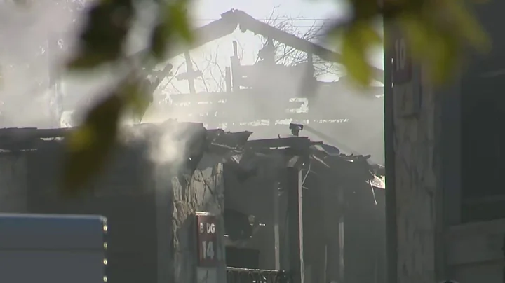 Person treated for smoke inhalation after fire destroys Northwest Side apartment building, SAFD says