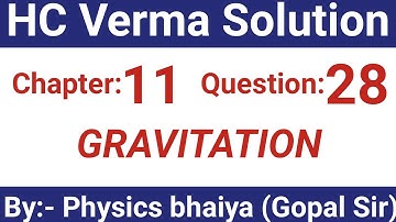 H.C. Verma Solutions - Gravitation - Chapter 11, Question 28