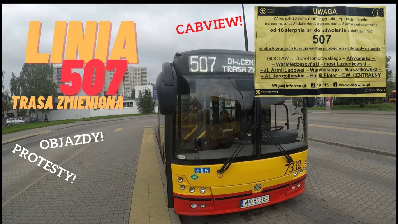 Przejazd Linia 507 - Kierowca Autobusu Warszawa - SOLBUS