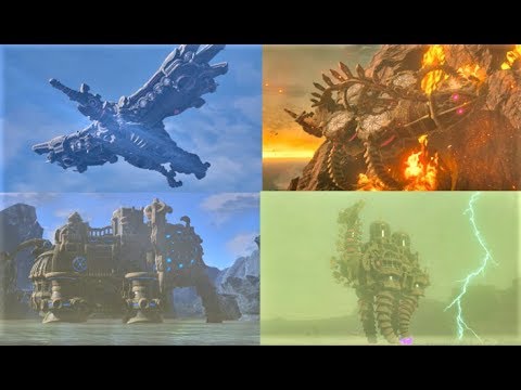 四体の神獣を解放せよ メインチャレンジ 攻略 ゼルダの伝説 ブレスオブザワイルド Free The Divine Beasts Breath Of The Wild Youtube