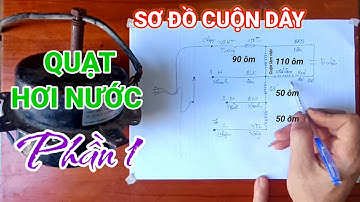 Sở đồ cuộn dây motor quạt hơi nước/ Hướng dẫn quấn motor quạt hơi nước Phần 1