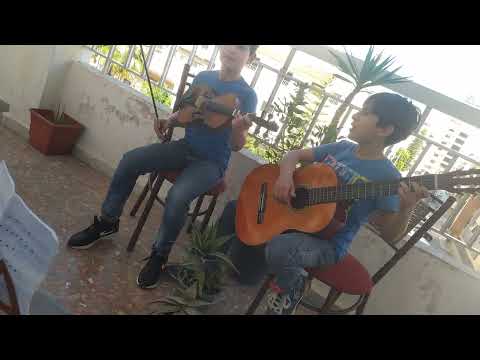 اغنية توينكلل ليدي ستار على الكمان و الغيتار مع سليمان وجود 