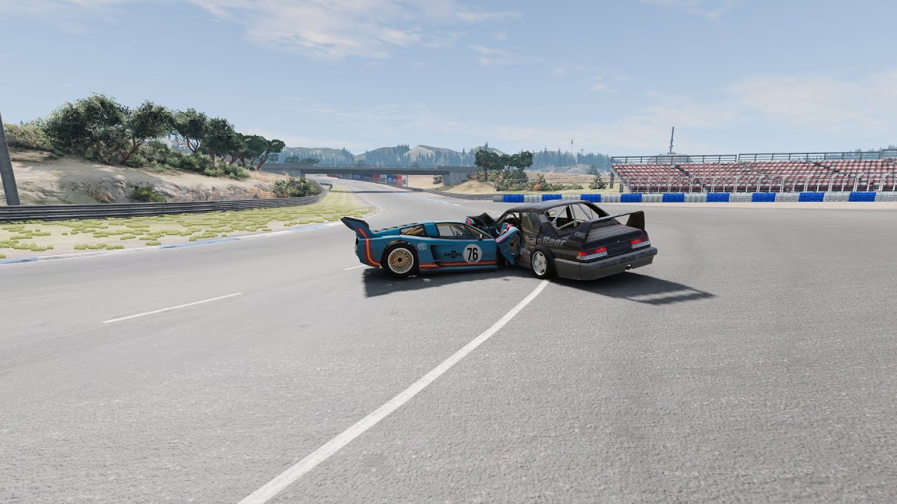 RACE CRASHES in BeamNG.drive! #1 - YouTube