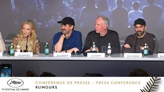 RUMOURS - Press conference - English - Cannes 2024