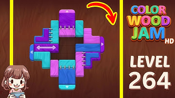 Color Wood Jam Level 264 Solution Walkthrough
