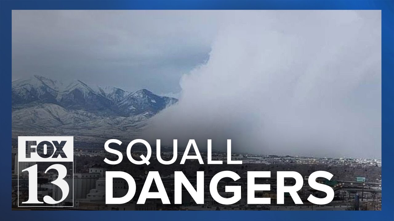 White out conditions make snow squalls extremely dangerous - YouTube