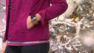 Denim Co Washable Suede Jean Style Jacket with Pat James-Dementri