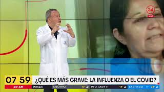 ¿Tengo COVID o influenza? Cómo diferenciar los síntomas de ambas enfermedades | 24 Horas TVN Chile