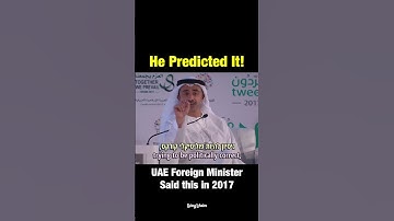 UAE’s Foreign Minister shares WILD foresight regarding Europe’s Woke Culture