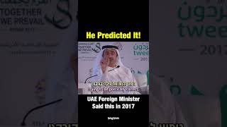 UAE’s Foreign Minister shares WILD foresight regarding Europe’s Woke Culture