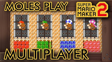 Super Mario Maker 2 - Moles Playing Multiplayer Versus?!