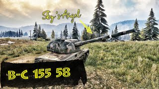 B-C 155 58 - Sky's Angel - France SPG Tier X | World of Tanks Replays | 1K Base EXP Ace Tanker