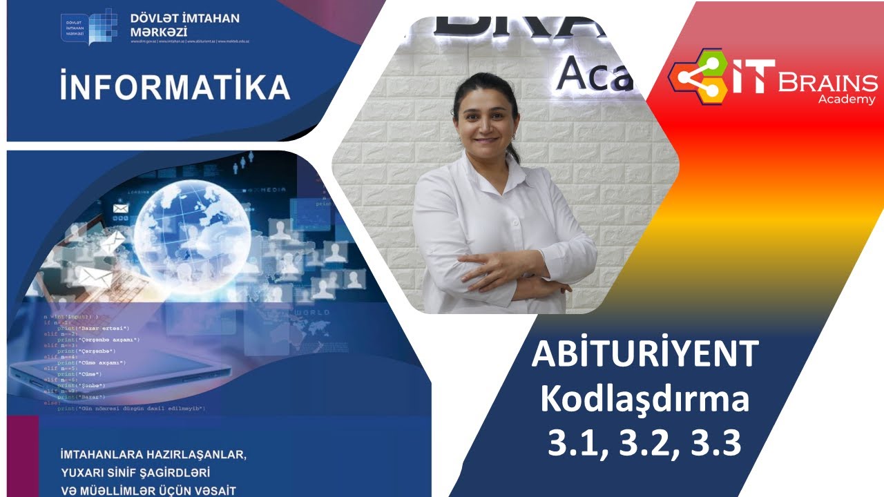 KODLAŞDIRMA TEST İZAHI 3.1, 3.2, 3.3 | İNFORMATİKA | ÇİÇƏK MƏMMƏDOVA