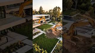 Building a hidden underground nuclear bunker beneath a modern mansion