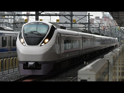 E657系K19編成　特急ときわ67号　上野駅発車〜車内放送　ひたちチャイム