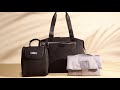 Storksak stevie luxe scuba black  changing bag