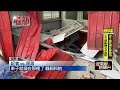 苗栗貨車疑煞車失靈　撞破圍牆衝進媽祖廟旁鐵皮屋