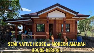 SEMI NATIVE HOUSE OR MODERN AMAKAN HOUSE DESIGN IN PHILIPPINES🇵🇭.