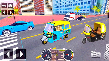 Tuk Tuk auto rickshaw driver 3D game - 294 auto rickshaw driving game - Android iOS Gameplay