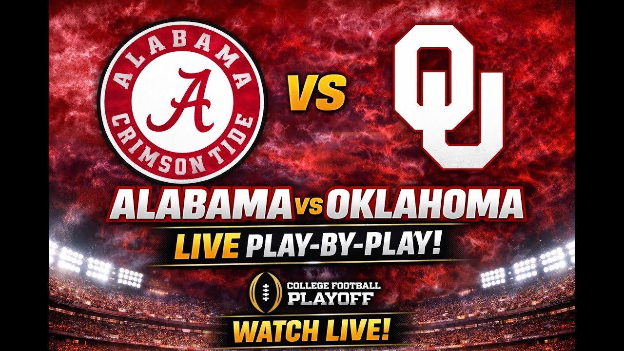 CFP LIVE: Alabama vs Oklahoma | Full Game Play-By-Play - YouTube