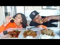 CHINESE FOOD MUKBANG + OUR FIRST BABY UPDATE