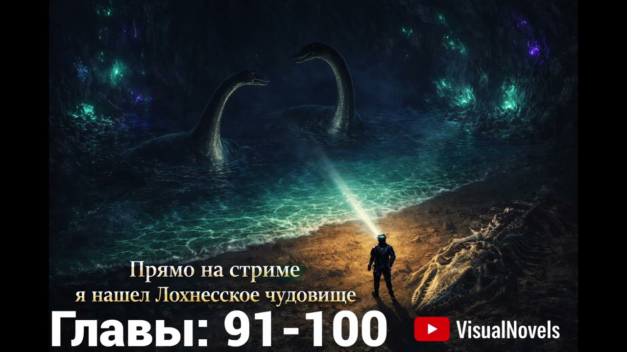 Прямо на стриме я нашел Лохнесское чудовище. Главы: 91-100