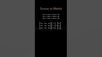 System to matrix #math #manim #linearalgebra #matrix