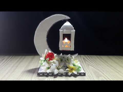 showpiece-candle-stand-making-at-home-||-how-to-make-moon-with-cardboard-||-diy-craft